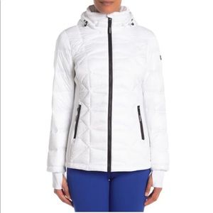Michael Michael Kors Missy Puffer Jacket in White